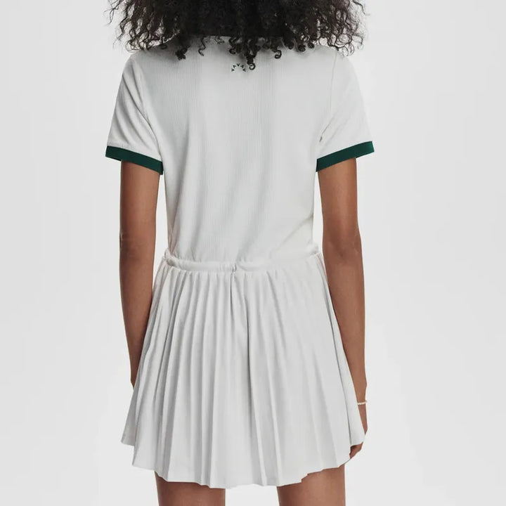 Varley Paloma Dress - White/Forest