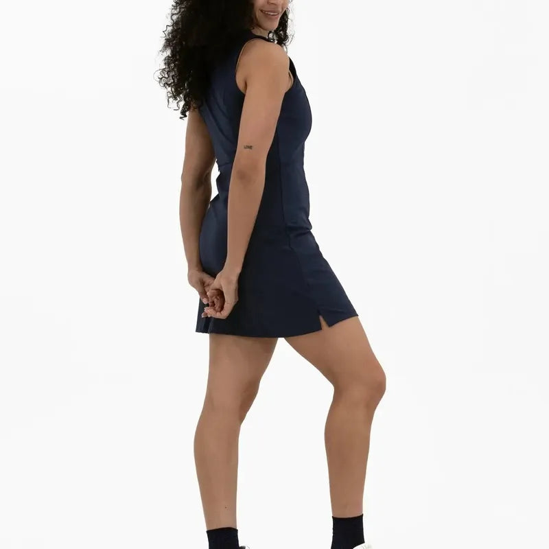 Foray Golf S/L Dress - Navy