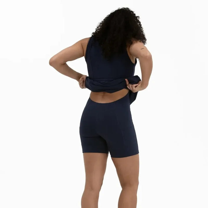 Foray Golf S/L Dress - Navy