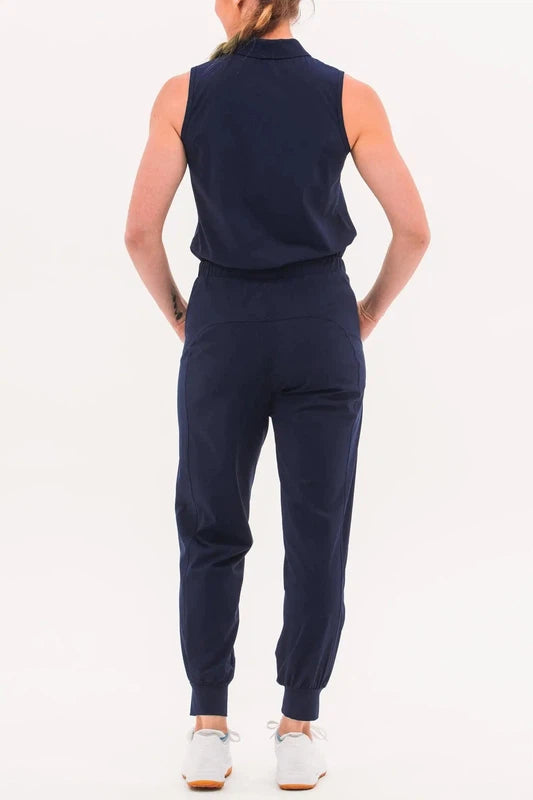 Foray Golf Jogger Jumpsuit - Navy