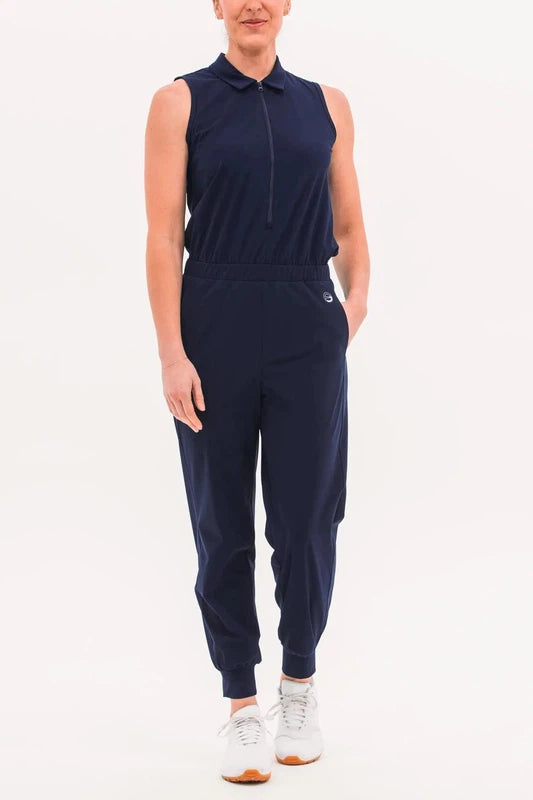 Foray Golf Jogger Jumpsuit - Navy