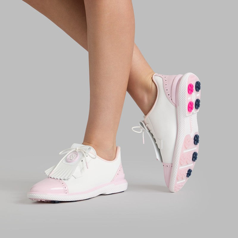 G/FORE GALLINVAN2R Brogue Golf Shoe - Snow/Blush