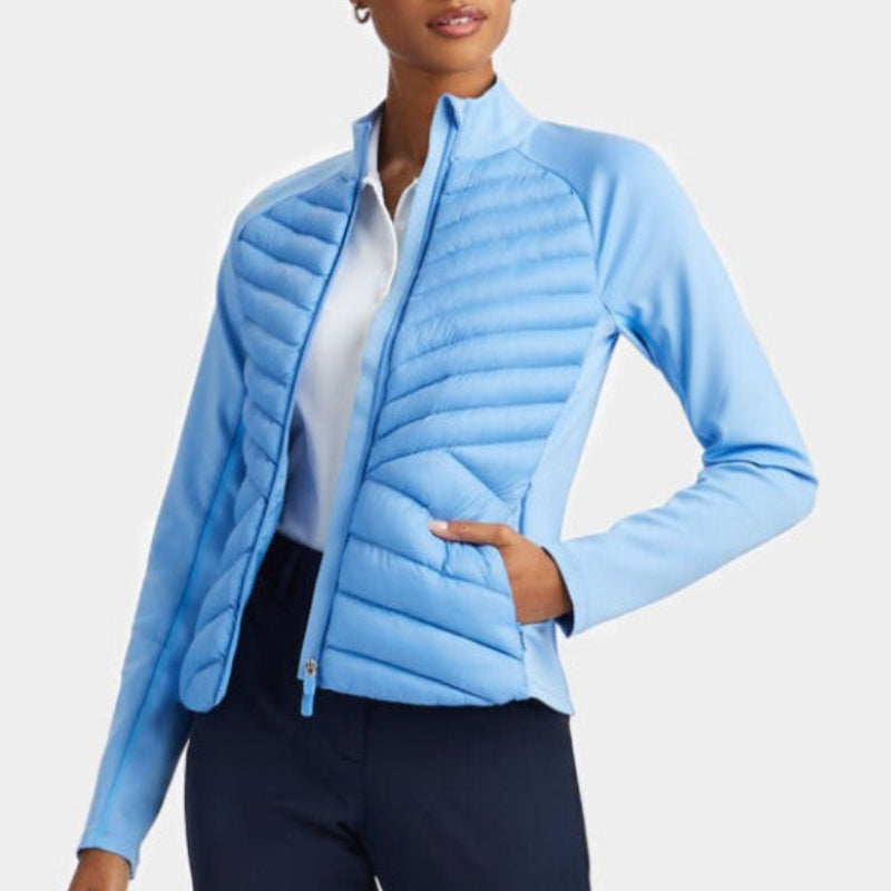 【G/FORE】24AW新作 DOWN FILLED HYBRID OPS ジャケット G/FORE Hybrid Quilted Jacket - Dawn Blue – Open Court