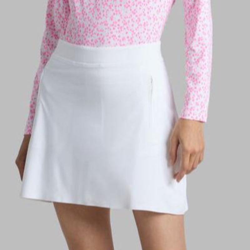 G/FORE Silky Tech A-Line Skort - White