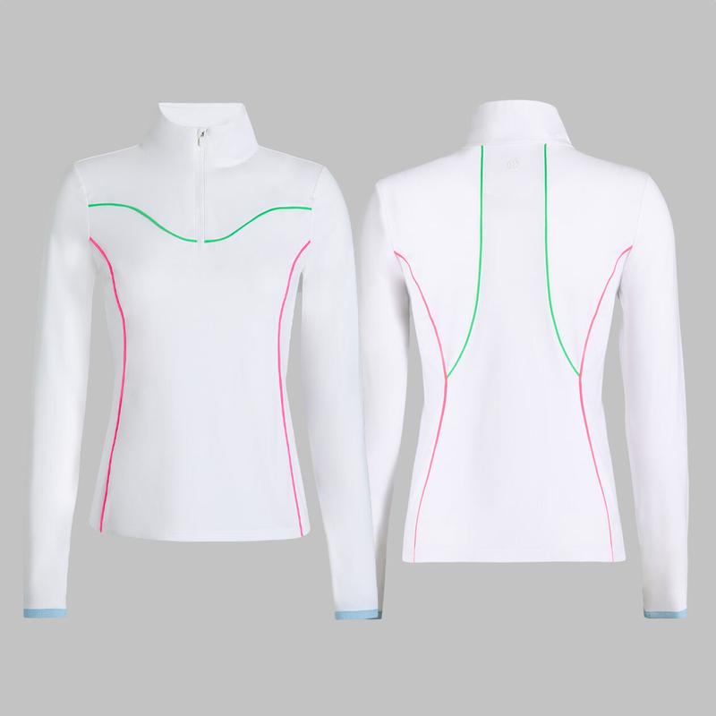 G/Fore Contrast Zip Layer - Snow