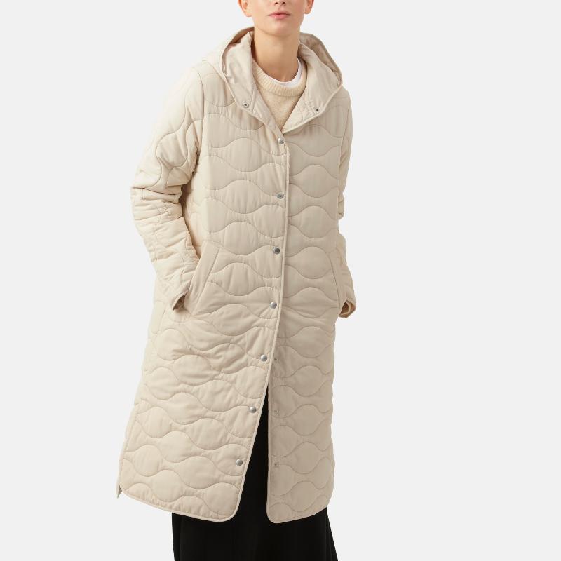 Ilse Jacobsen Quilted Hooded Coat - Light Sand – Open Court