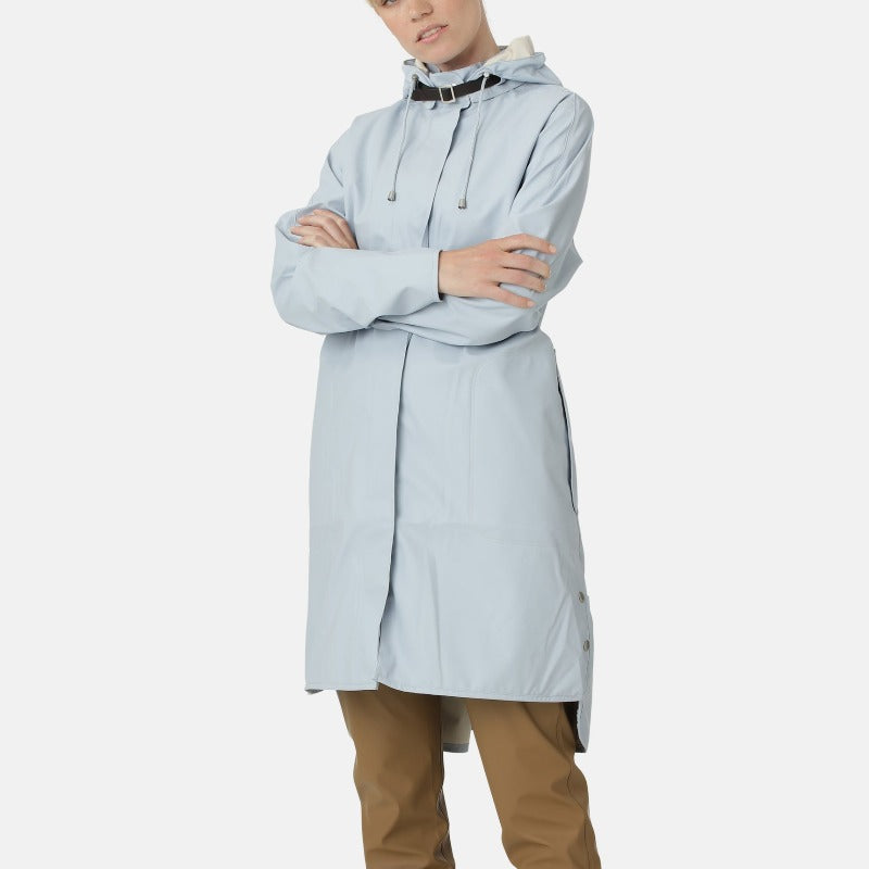 Ilse Jacobsen Women's Waterproof Rain Jacket - Light Blue – Open Court