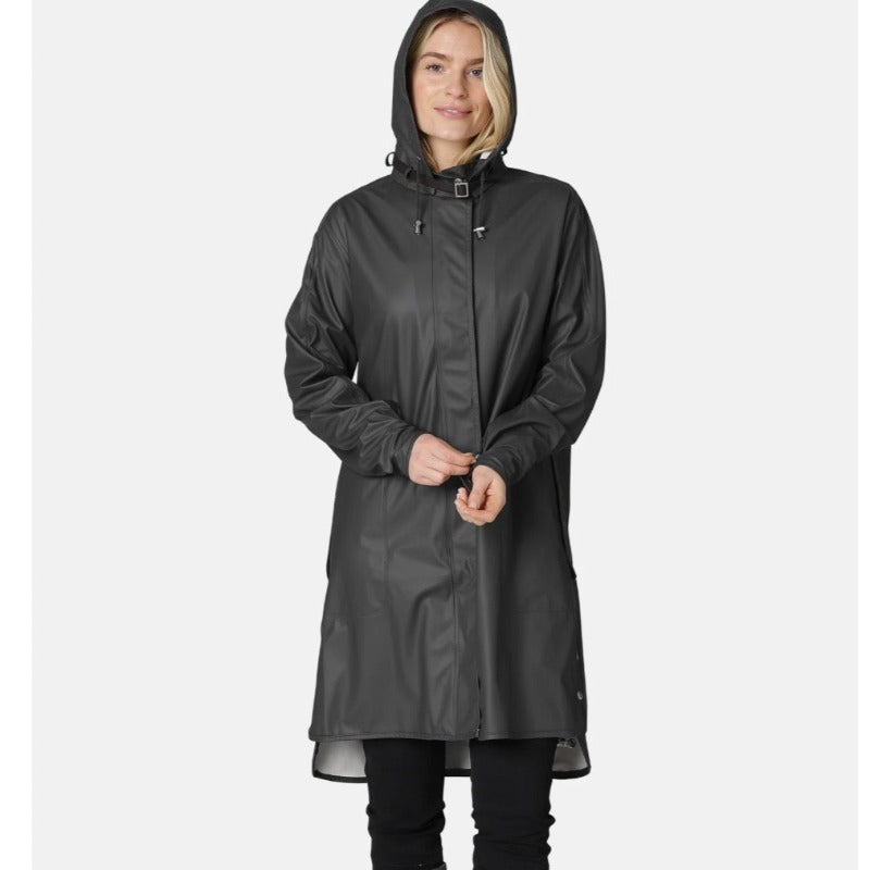 Ilse Jacobsen Women's Lightweight Rain Jacket - Black – Open Court