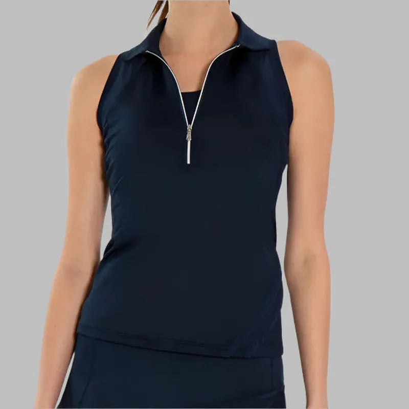 InPhorm Neisha S/L Polo Top - Ink