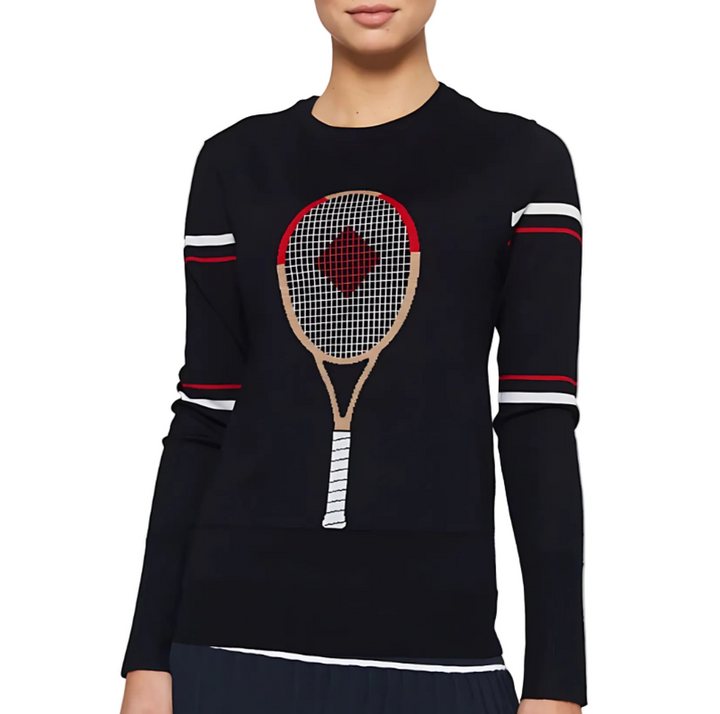 L'Etoile Racquet Sweater - Navy/Red
