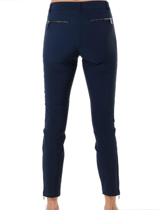 MDC Double Zip Ankle Pants - Navy (Gunmetal)