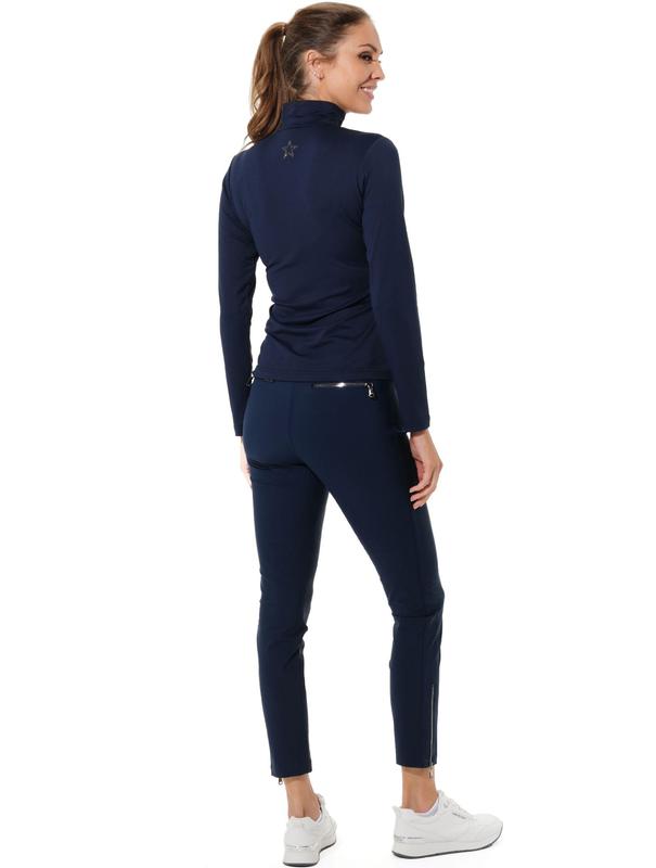 MDC Double Zip Ankle Pants - Navy (Gunmetal)
