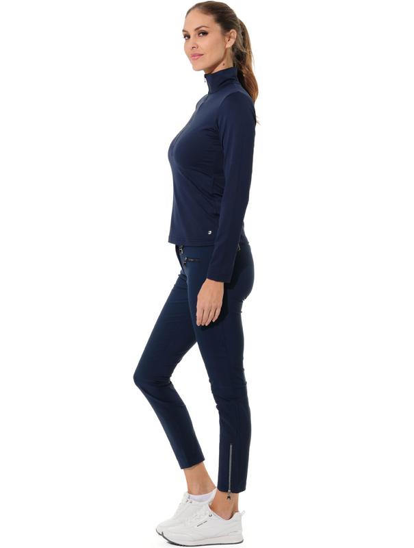 MDC Double Zip Ankle Pants - Navy (Gunmetal)