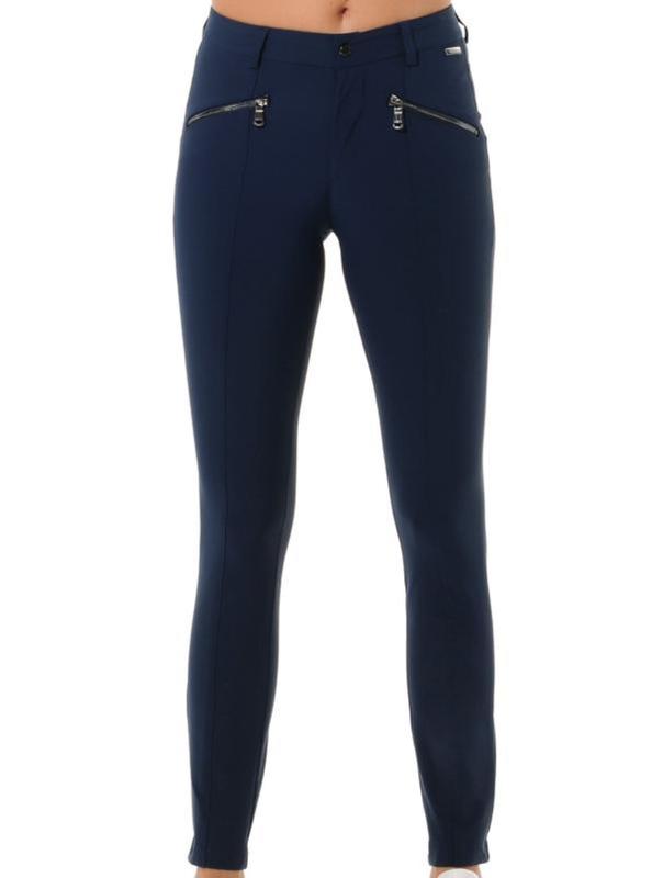 MDC Curvy Stretch Pants - Navy (gunmetal zip)
