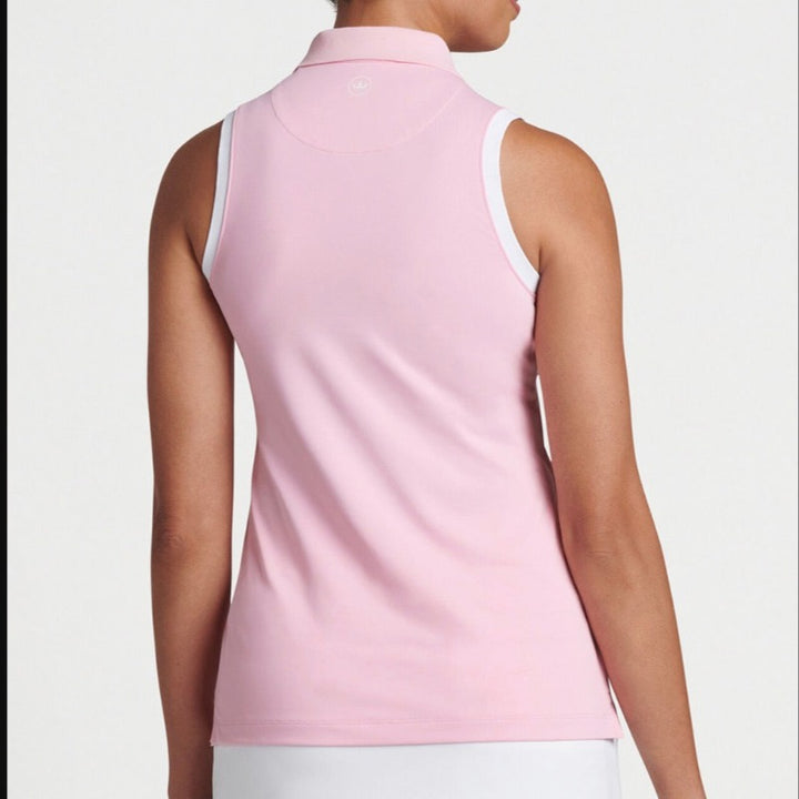 Peter Millar Chrissie S/L Polo - Pink/White