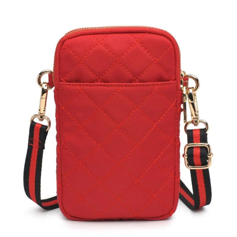 Sol and Selene Quilted Crossbody - Red