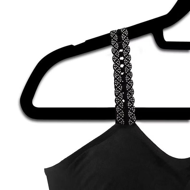 strap-its Basic Bra (attached strap)- Black Bra/Loop + Studs Strap