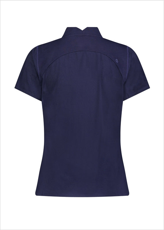 Movetes Arch Quarter Zip S/S Polo - Admiral Navy