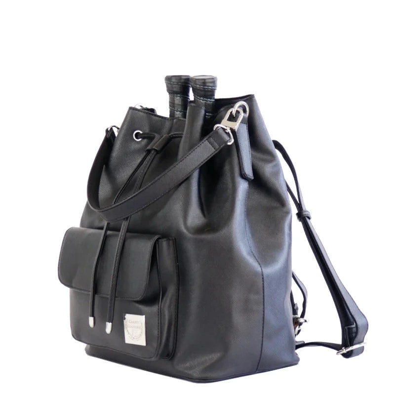 Court Couture Pickleball Bucket Bag - Black
