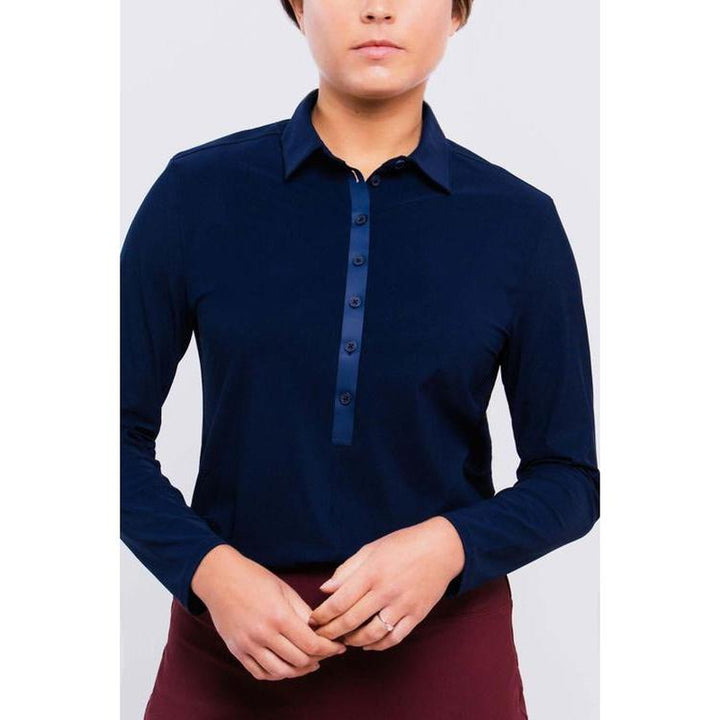 Foray Golf Core L/S Polo - Navy