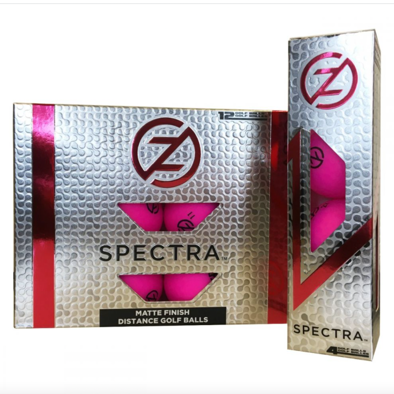 Zero Friction Spectra Golf Balls - 4 pack - Fuchsia