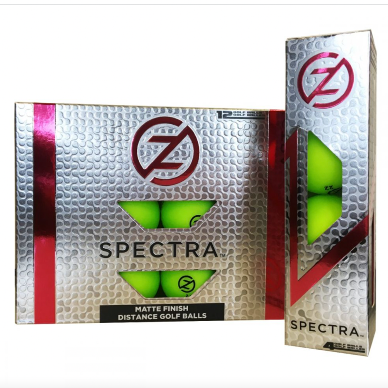Zero Friction Spectra Golf Balls - 4 pack - Lime