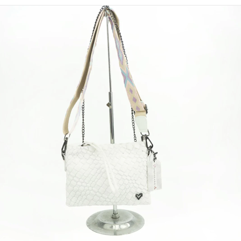 preneLOVE Charlotte Woven Crossbody White Open Court