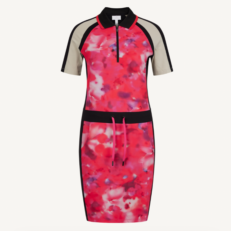 Sportalm Sorrow S/S Printed Dress - Fuchsia