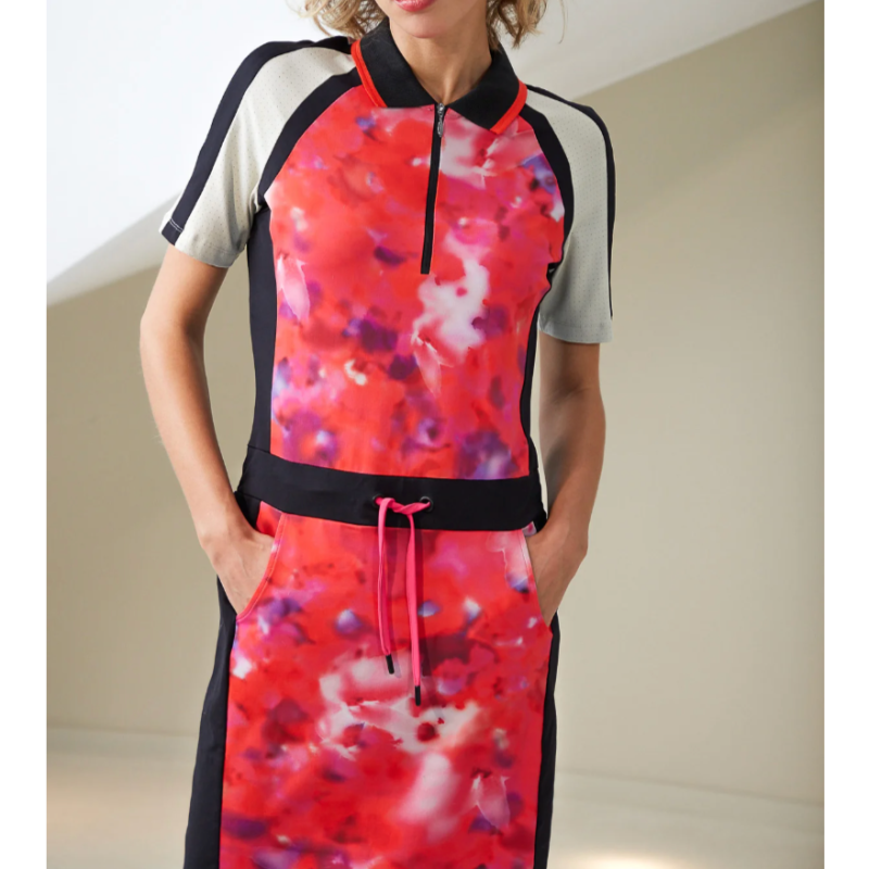 Sportalm Sorrow S/S Printed Dress - Fuchsia