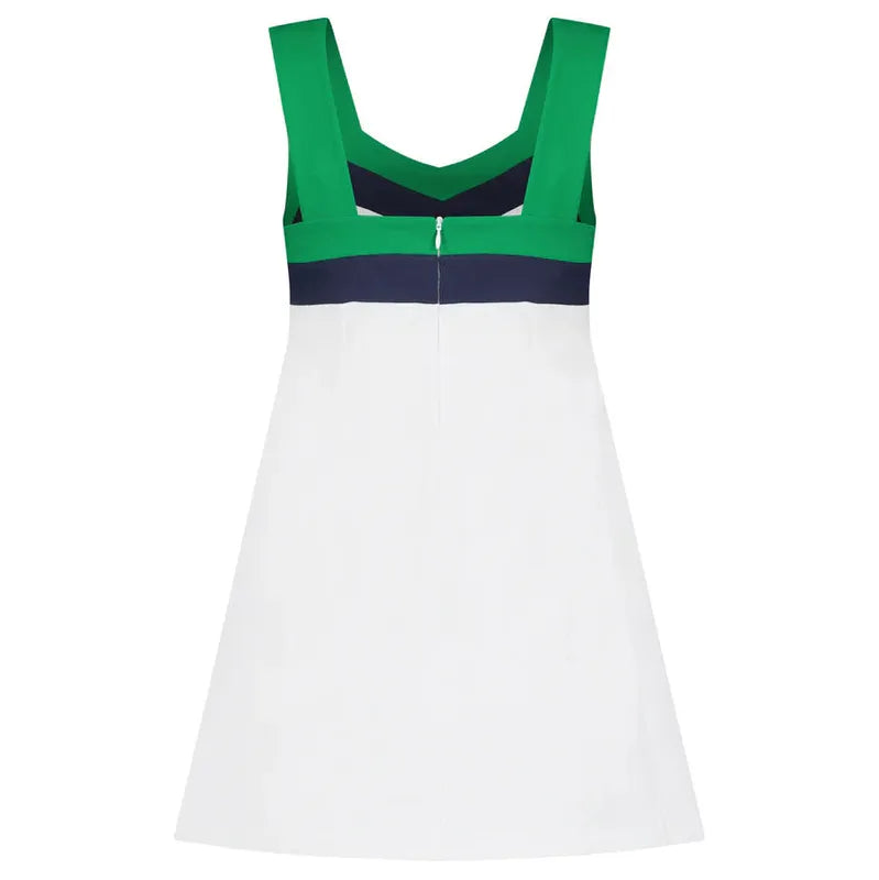 Club & Court Field Dress - White/Green