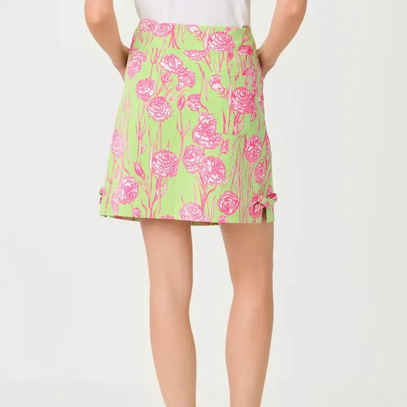 Lilly Pulitzer Monica Bow Skort - Green/Pink