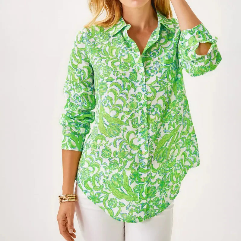 Lilly Pulitzer Lynd Tunic - Resort White Lil Daffodil Hill