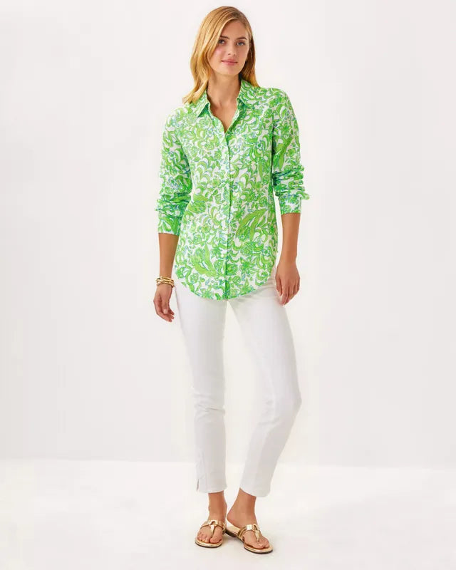 Lilly Pulitzer Lynd Tunic - Resort White Lil Daffodil Hill
