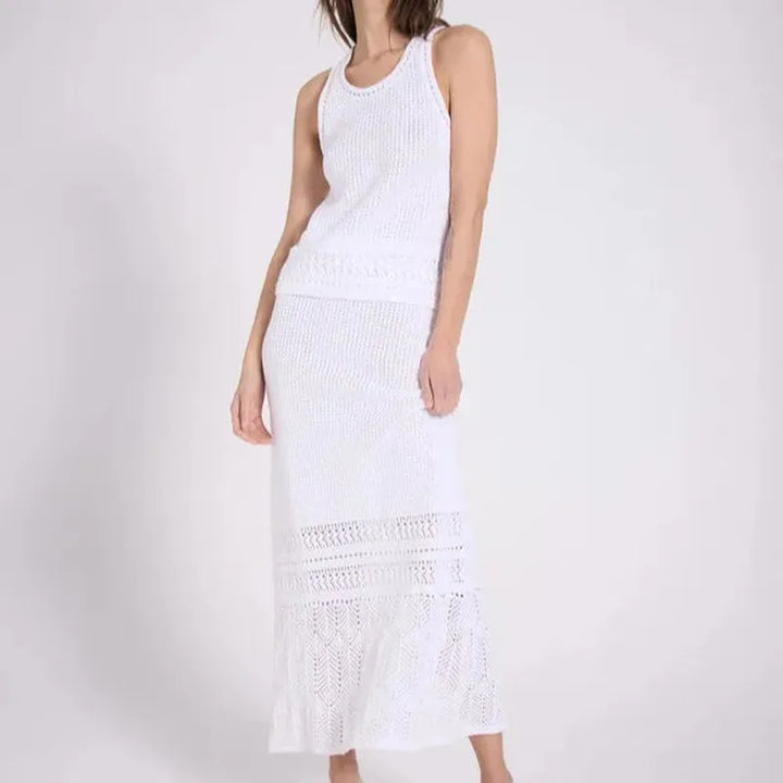 NOTSHY Tila Cotton Skirt - White