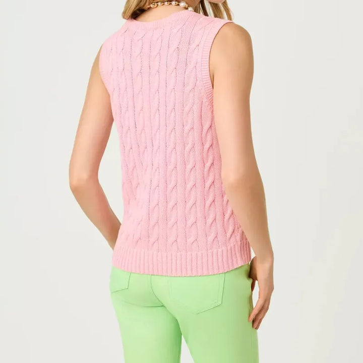 Lilly Pulitzer Brockton Cardigan/Tank Set - Pink/Green
