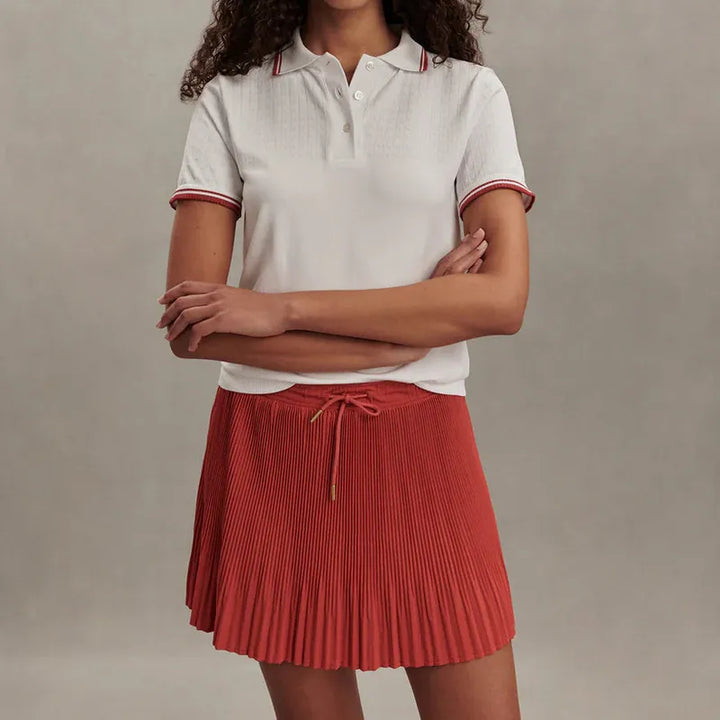 Varley Mickey Seamless Polo - White