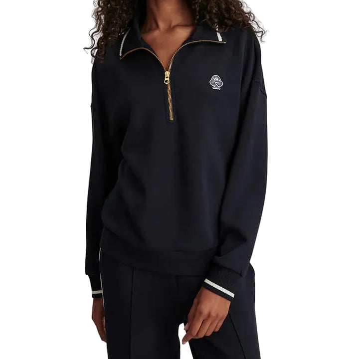 Varley Bertie Zip Sweat - Navy