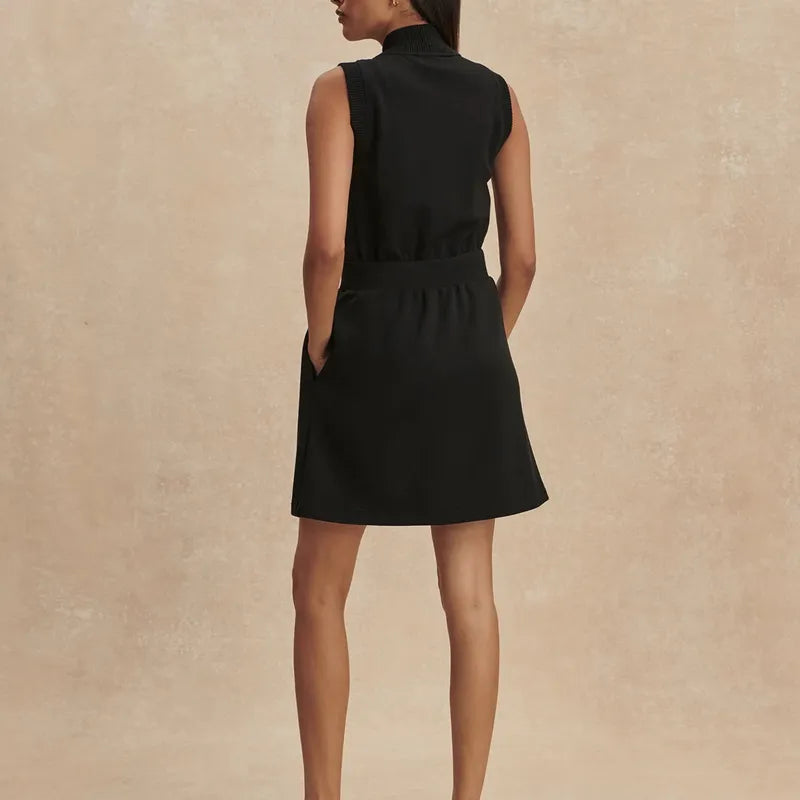 Varley Polyanna Zip Dress - Black