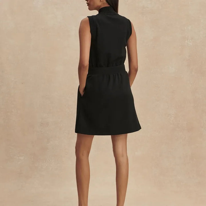 Varley Polyanna Zip Dress - Black