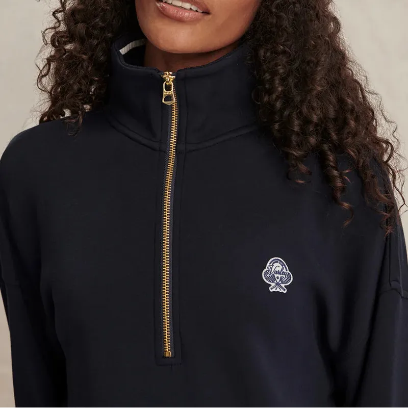 Varley Bertie Zip Sweat - Navy