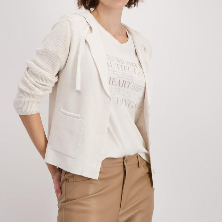 Monari Hooded Blazer - Beige