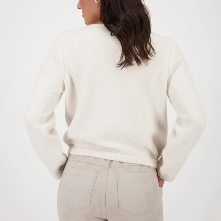 Monari Knit Cardigan - Oat Milk