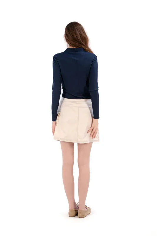 Foray Golf Twill Cargo Skort - Beige