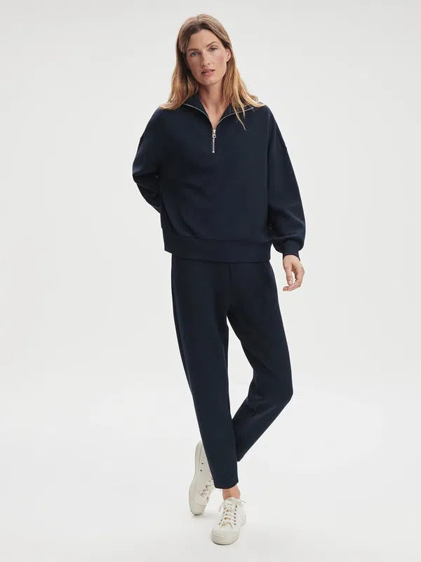 Varley Hawley Zip Sweat - Navy