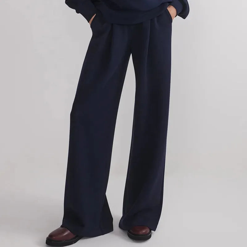 Varley Extra Wide Leg Pants (29.5") - Navy