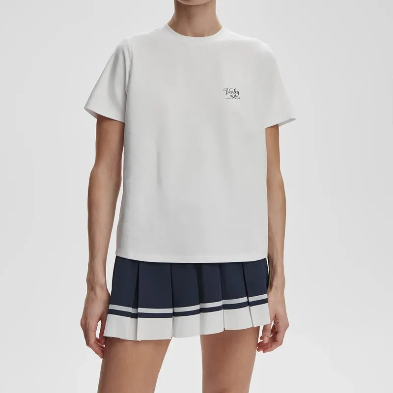 Varley Mattie Branded Tee - White