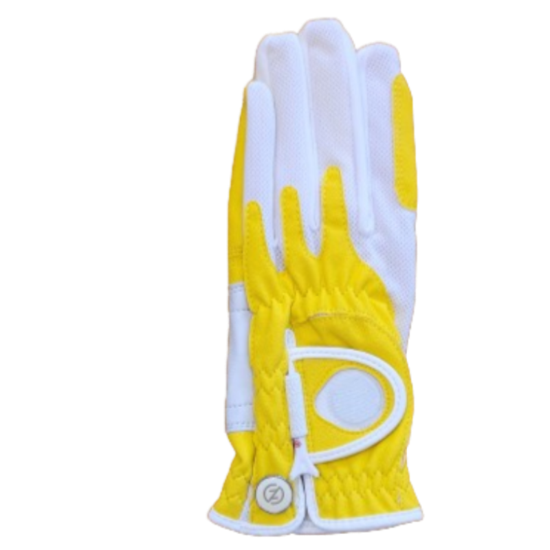 Zero Friction Golf Glove w/Magnet (Left) - Yellow