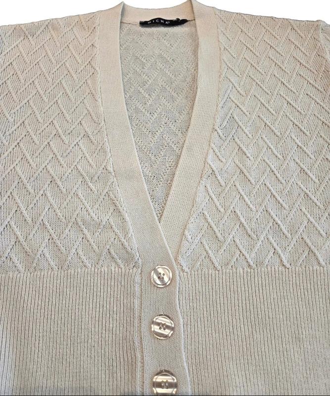 Micha Linen Knit Cardigan - Oatmeal