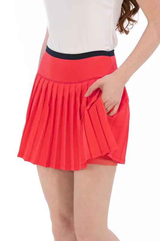 Foray Golf Pleated Skort - Coral Pink