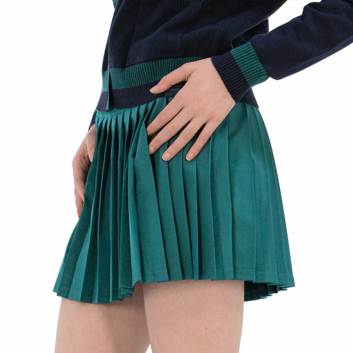 Foray Golf Pleated Skort - Deep Jade